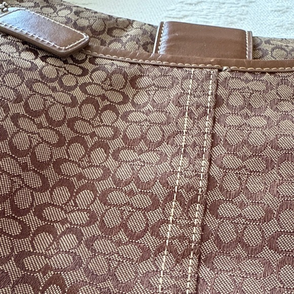Gently Loved Vintage Soho Leather Canvas Designer Coach Shoulder Bag - Picture 15 of 15